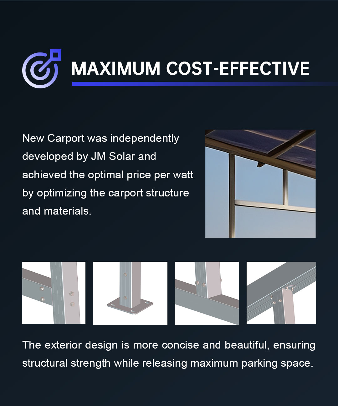 solar carport mounting system