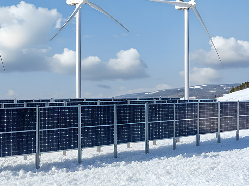 Vertical Solar Fence Cround Rack Solar Farm Mounting System