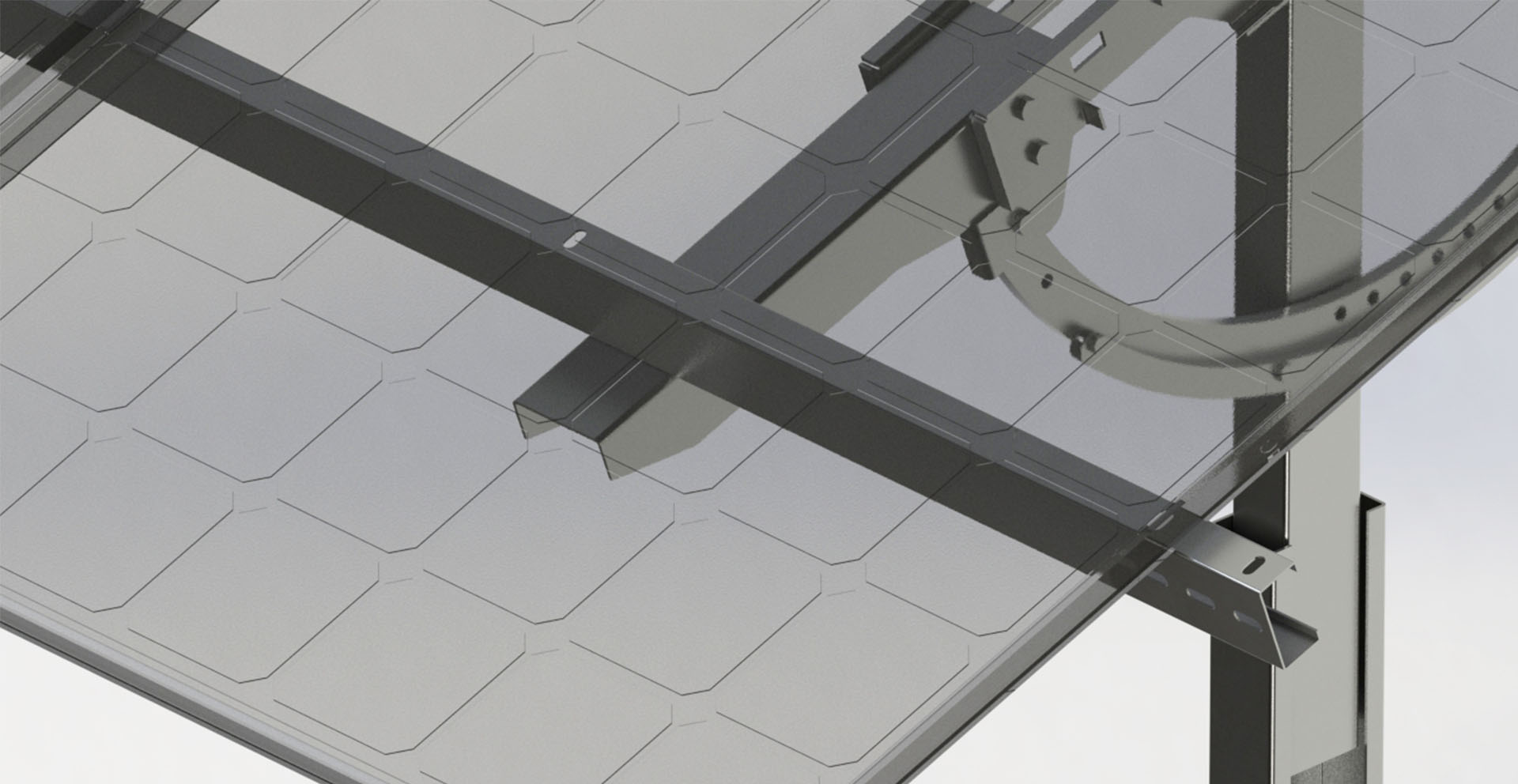 ZAM Steel Solar Ground Mounting System